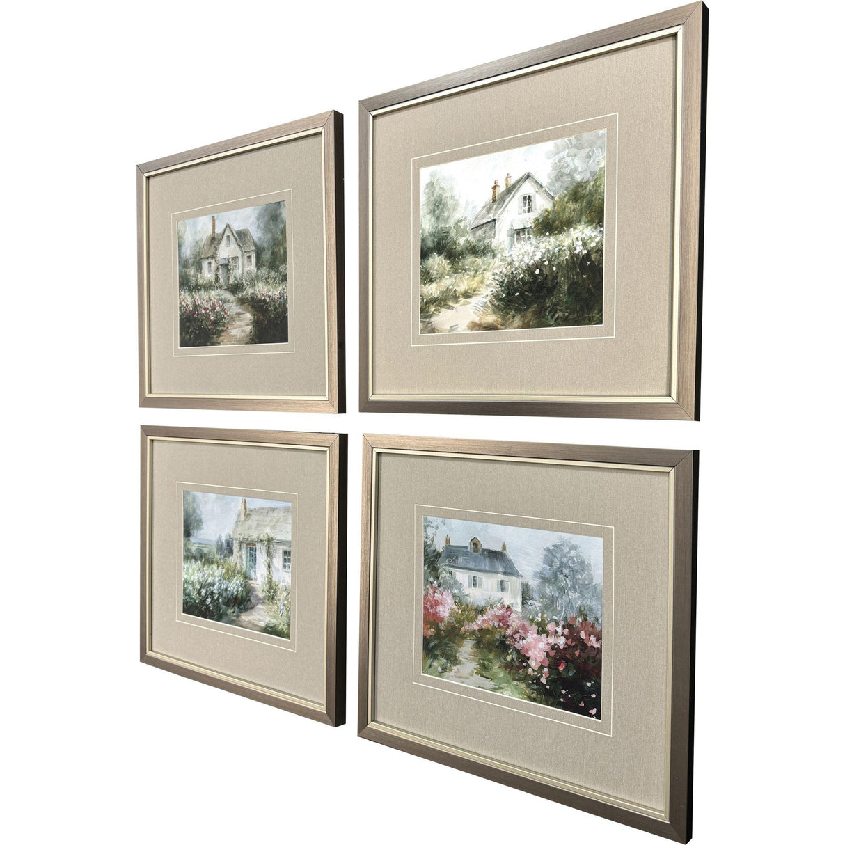 Paragon Cottage Garden S/4 Green 15 X 17 X 1 Wall Art