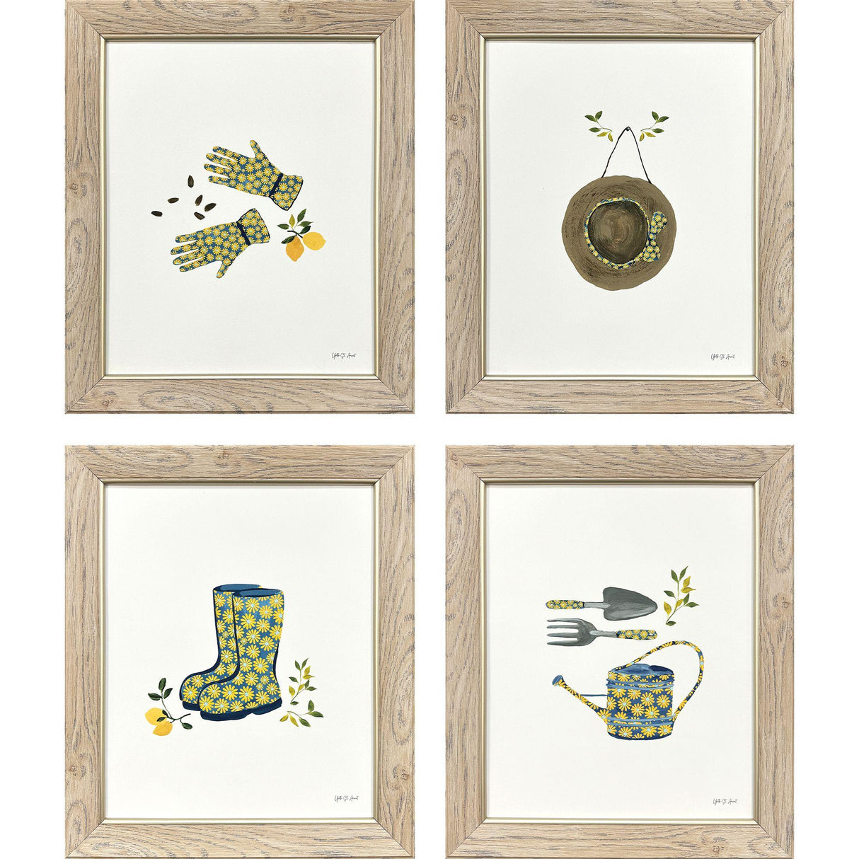 Paragon Summer Garden S/4 Blue 17 X 14 X 1 Wall Art