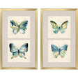 Paragon Watery Butterfly S/2 Blue 33 X 20 X 2 Wall Art