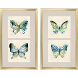 Paragon Watery Butterfly S/2 Blue 33 X 20 X 2 Wall Art