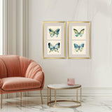 Paragon Watery Butterfly S/2 Blue 33 X 20 X 2 Wall Art