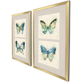 Paragon Watery Butterfly S/2 Blue 33 X 20 X 2 Wall Art