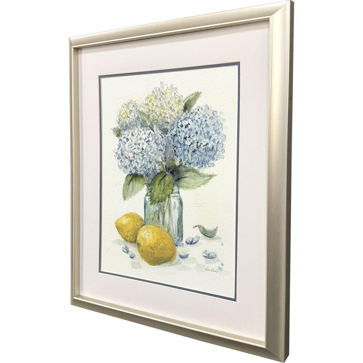 Paragon Hydrangea Lemons 1 Blue 28 X 24 X 2 Wall Art