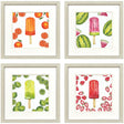 Paragon Fruity Popsicles S/4 Multi 15 X 15 X 1 Wall Art