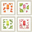 Paragon Fruity Popsicles S/4 Multi 15 X 15 X 1 Wall Art