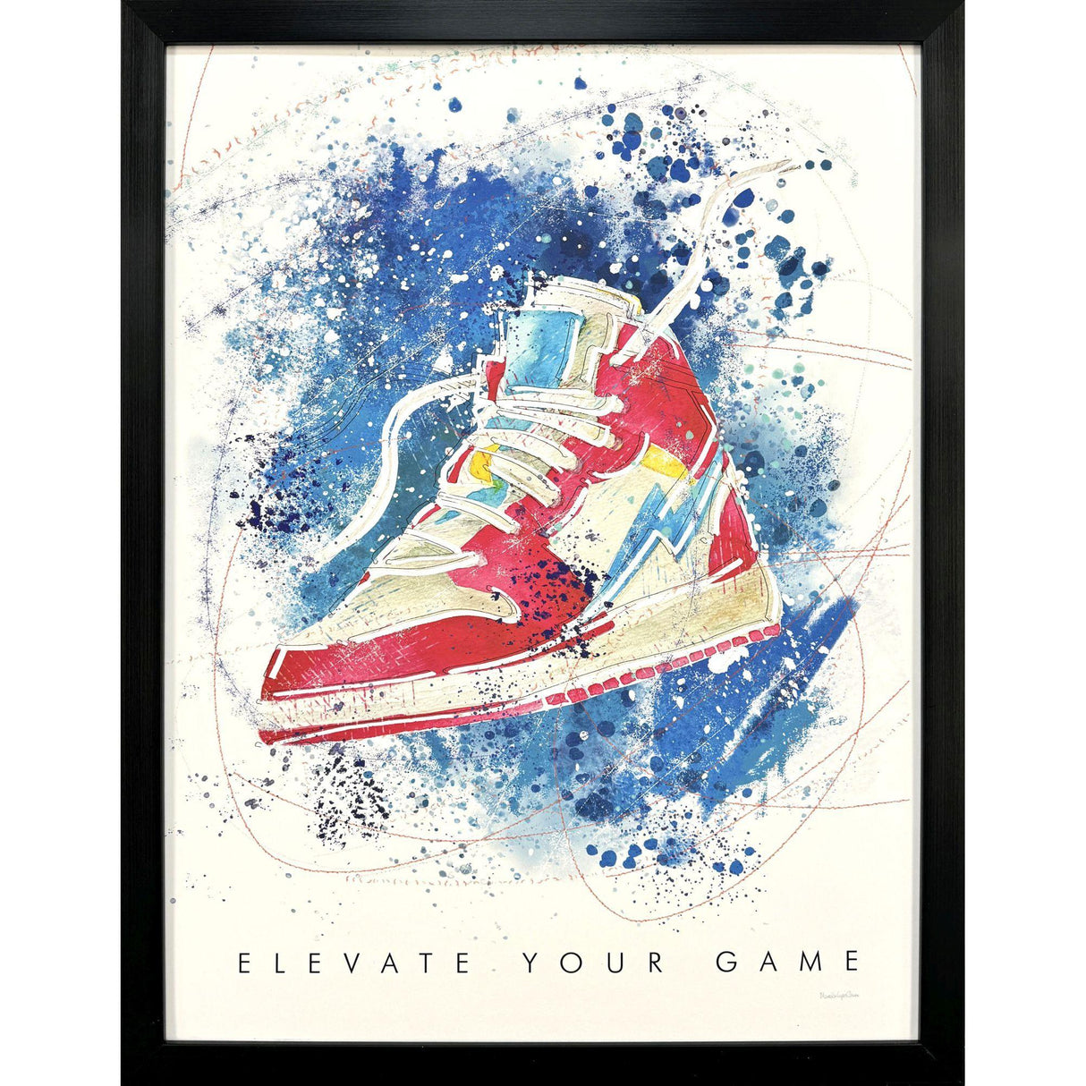 Paragon Elevate Your Game Blue 26 X 20 X 2 Wall Art