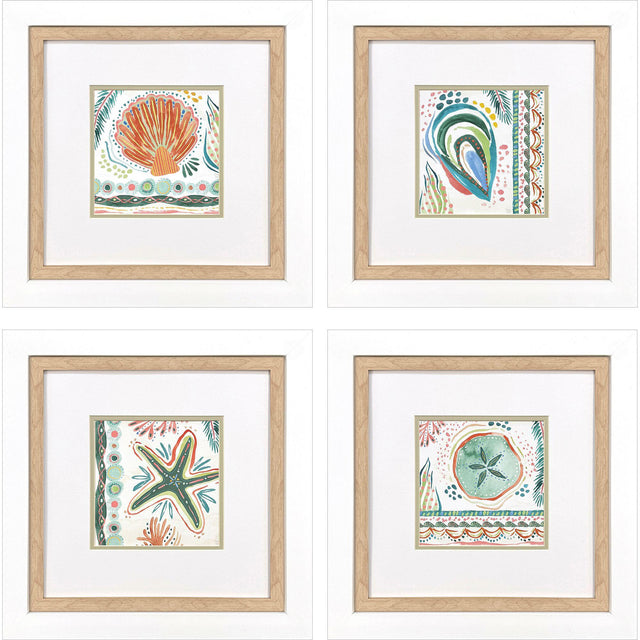 Paragon Coastline S/4 Green 18 X 18 X 2 Wall Art