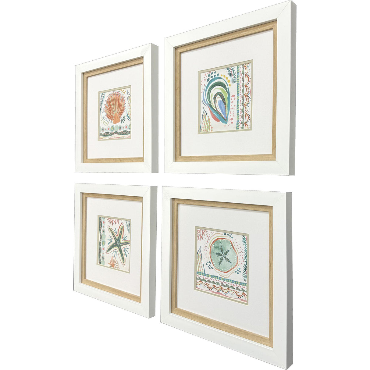Paragon Coastline S/4 Green 18 X 18 X 2 Wall Art