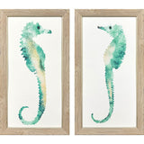 Paragon Swim Tall S/2 Green 26 X 14 X 1 Wall Art