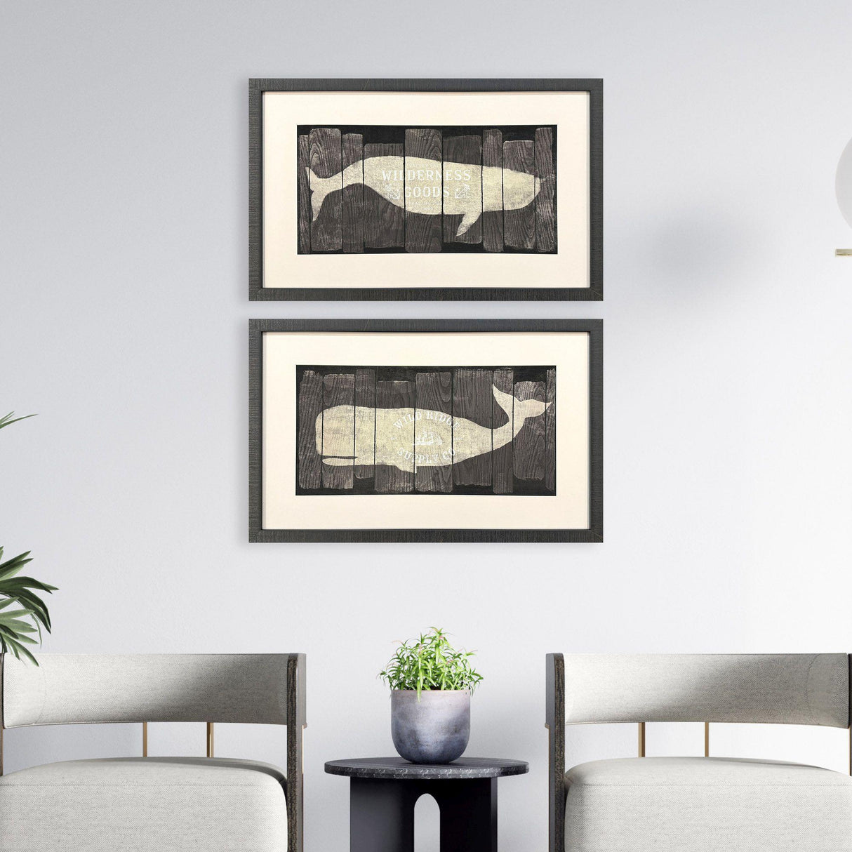 Paragon Marine Marks S/2 Brown 20 X 32 X 2 Wall Art