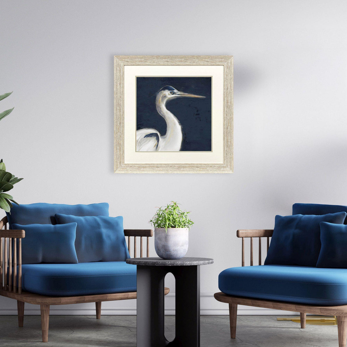 Paragon Blue Heron I Blue 30 X 30 X 2 Wall Art
