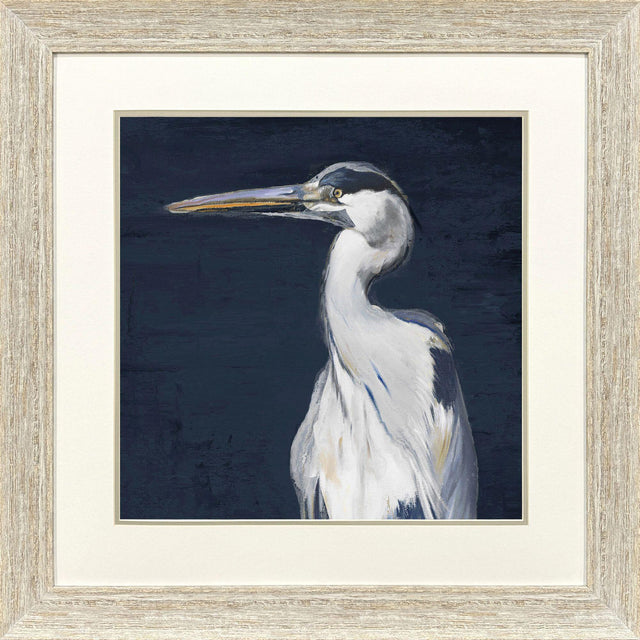 Paragon Blue Heron II Blue 30 X 30 X 2 Wall Art