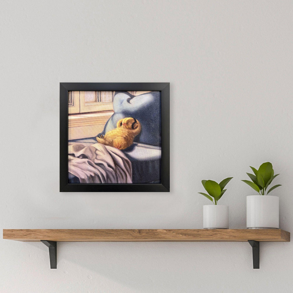 Paragon Cozy Beats Blue 11 X 11 X 2 Wall Art