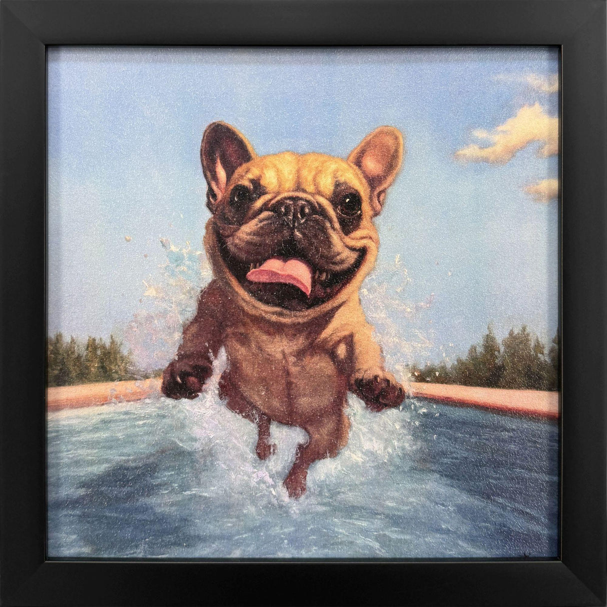 Paragon Summer Splash Blue 11 X 11 X 2 Wall Art