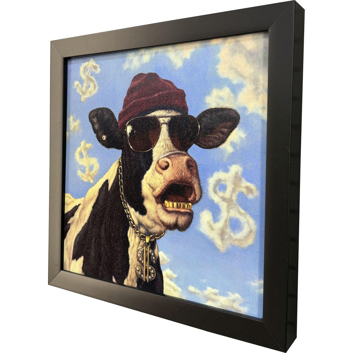 Paragon Cash Cow Blue 11 X 11 X 2 Wall Art