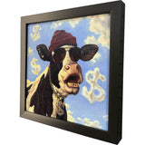 Paragon Cash Cow Blue 11 X 11 X 2 Wall Art
