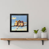 Paragon Coachella Trio Blue 11 X 11 X 2 Wall Art