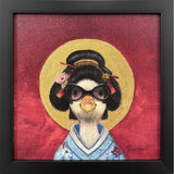 Paragon Geisha Duck Red 11 X 11 X 2 Wall Art