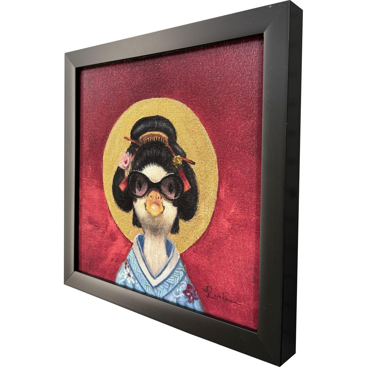 Paragon Geisha Duck Red 11 X 11 X 2 Wall Art