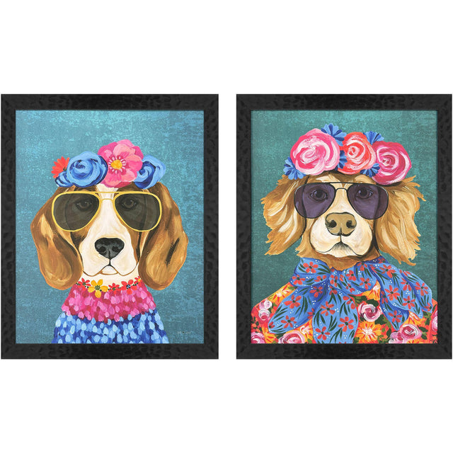 Paragon Whimsy Dog III S/2 Multi 22 X 18 X 1 Wall Art