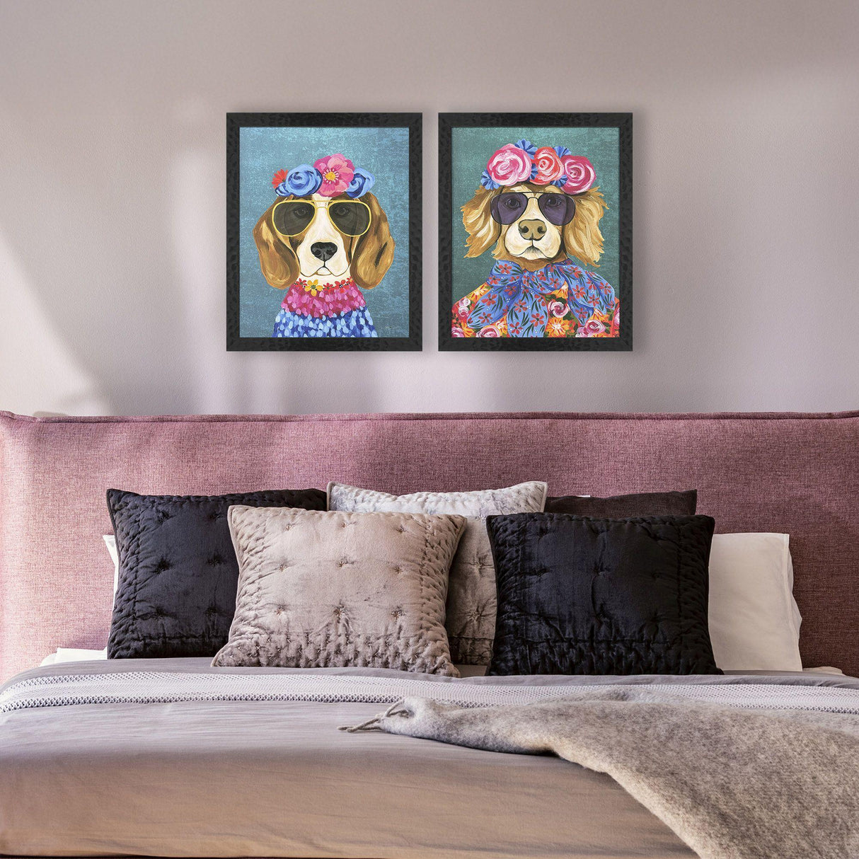 Paragon Whimsy Dog III S/2 Multi 22 X 18 X 1 Wall Art