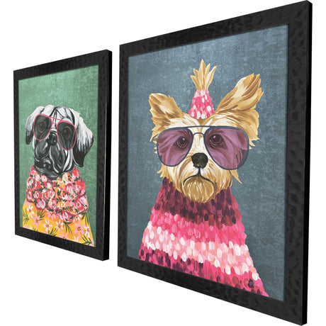 Paragon Whimsy Dog IV S/2 Multi 22 X 18 X 1 Wall Art