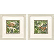 Paragon Jungle Hangout S/2 Green 11 X 11 X 1 Wall Art