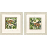 Paragon Jungle Hangout S/2 Green 11 X 11 X 1 Wall Art