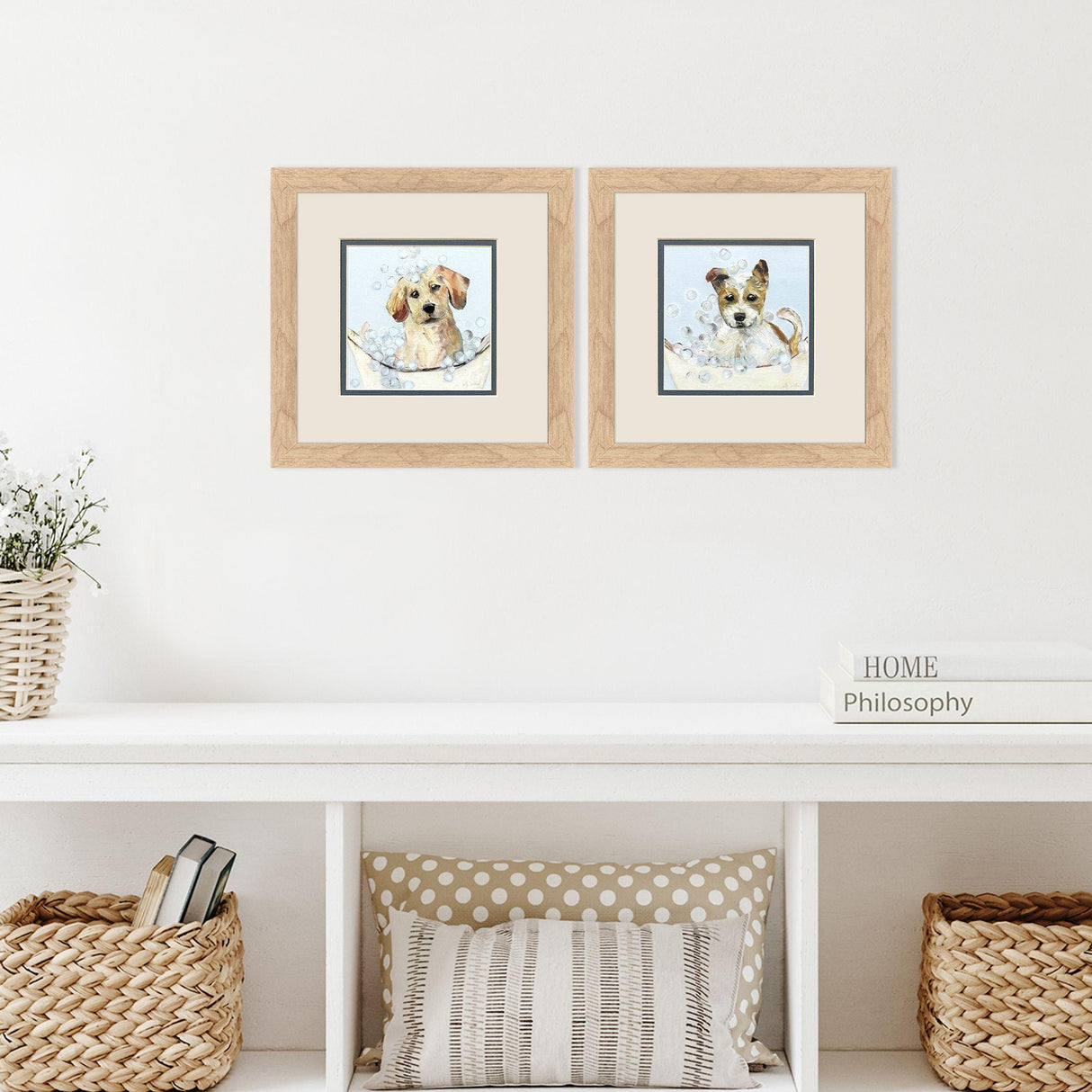 Paragon Bath Time S/2 Brown 12 X 12 X 1 Wall Art