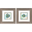 Paragon Striped Tropical Fish S/2 Blue 13 X 13 X 1 Wall Art