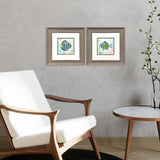 Paragon Striped Tropical Fish S/2 Blue 13 X 13 X 1 Wall Art