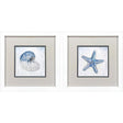Paragon Azure Shell S/2 Blue 11 X 11 X 2 Wall Art