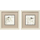 Paragon Heavenly Spring S/2 Black 11 X 11 X 1 Wall Art