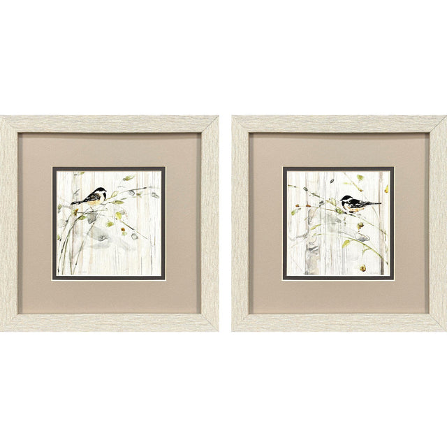 Paragon Heavenly Spring S/2 Black 11 X 11 X 1 Wall Art