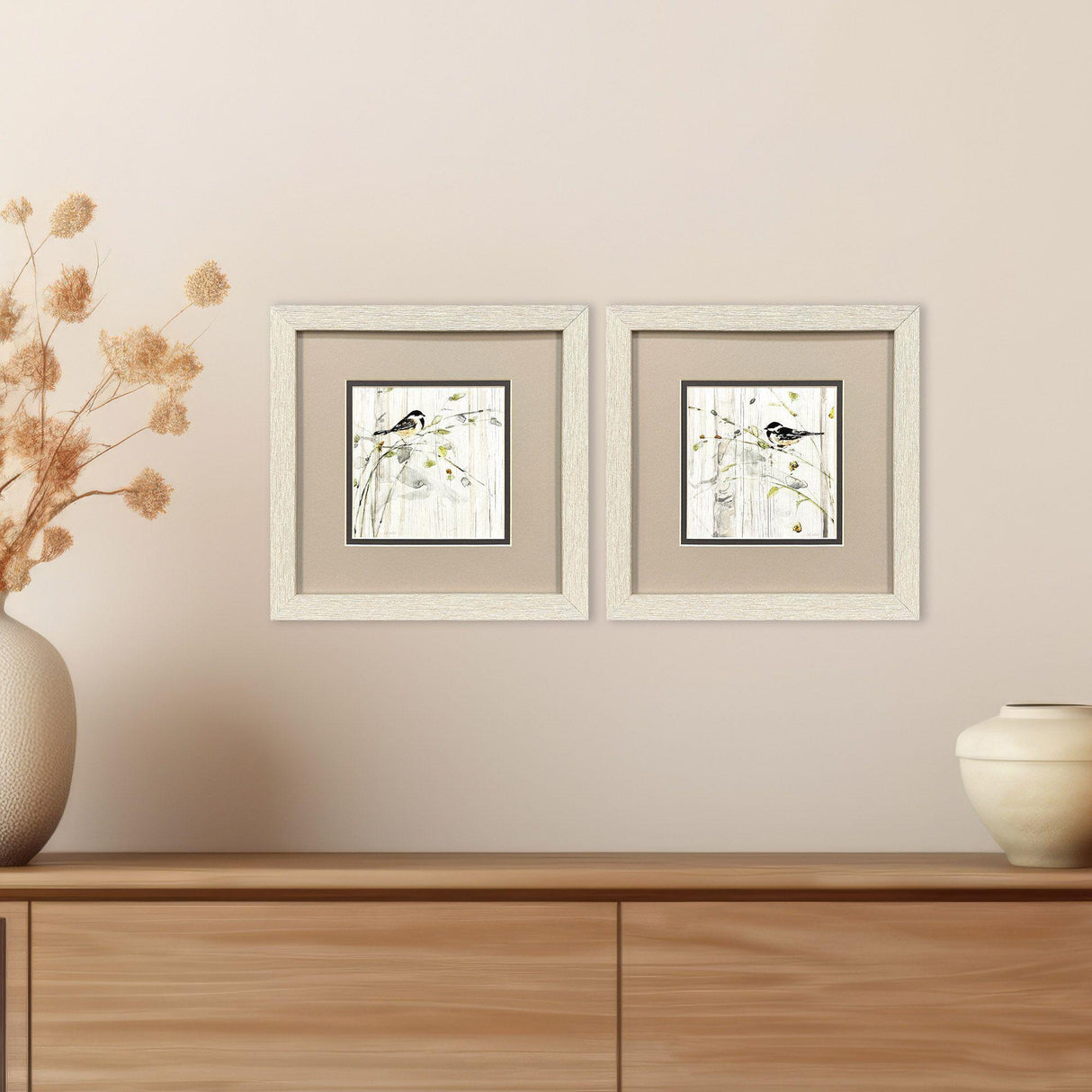 Paragon Heavenly Spring S/2 Black 11 X 11 X 1 Wall Art