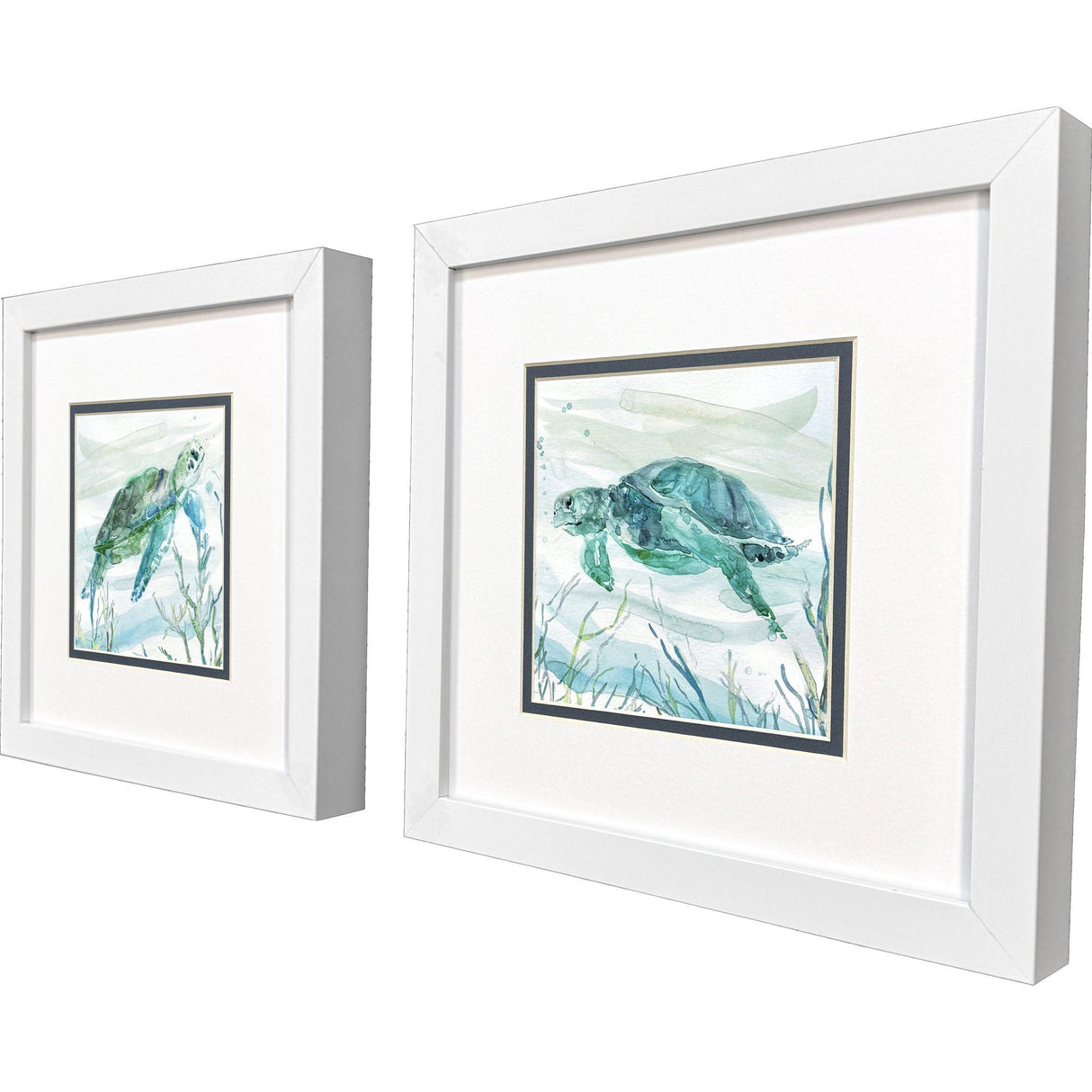 Paragon Tropical Current S/2 Blue 11 X 11 X 2 Wall Art