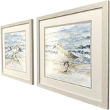 Paragon Beach Sandpipers S/2 Blue 17 X 17 X 1 Wall Art
