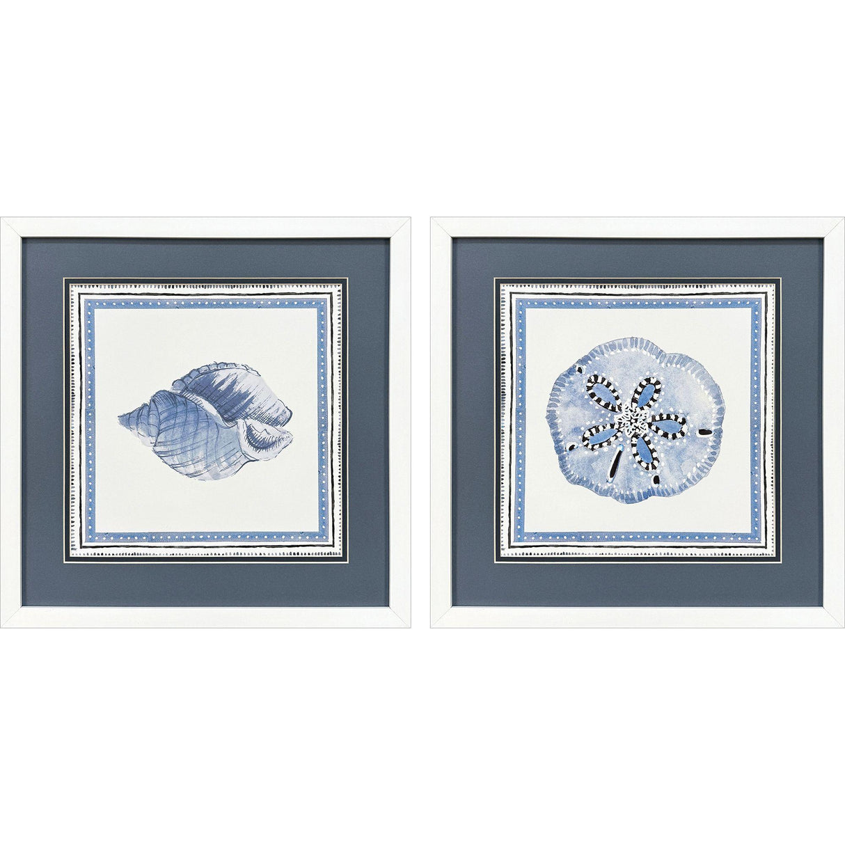 Paragon Seaside Blues I S/2 Blue 17 X 17 X 2 Wall Art