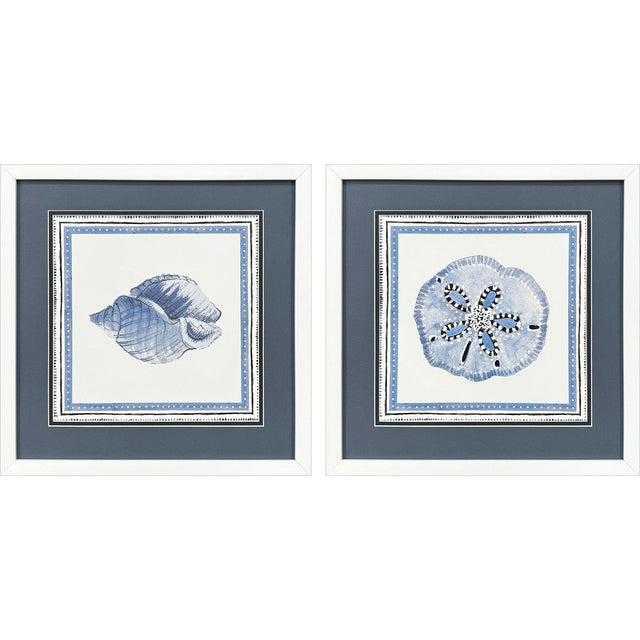Paragon Seaside Blues I S/2 Blue 17 X 17 X 2 Wall Art