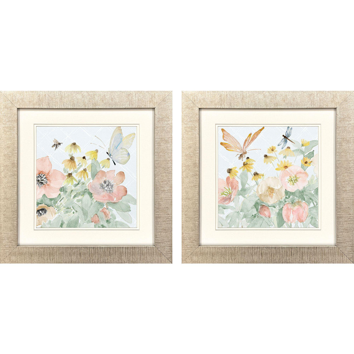 Paragon Garden Joy S/2 Pink 20 X 20 X 1 Wall Art