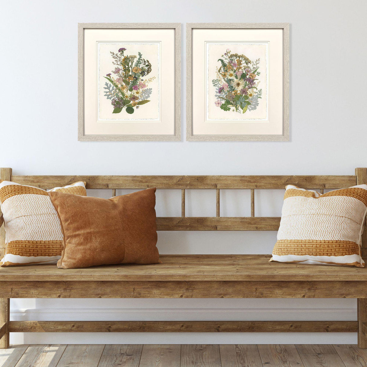 Paragon Organica Bouquet S/2 Green 20 X 17 X 1 Wall Art