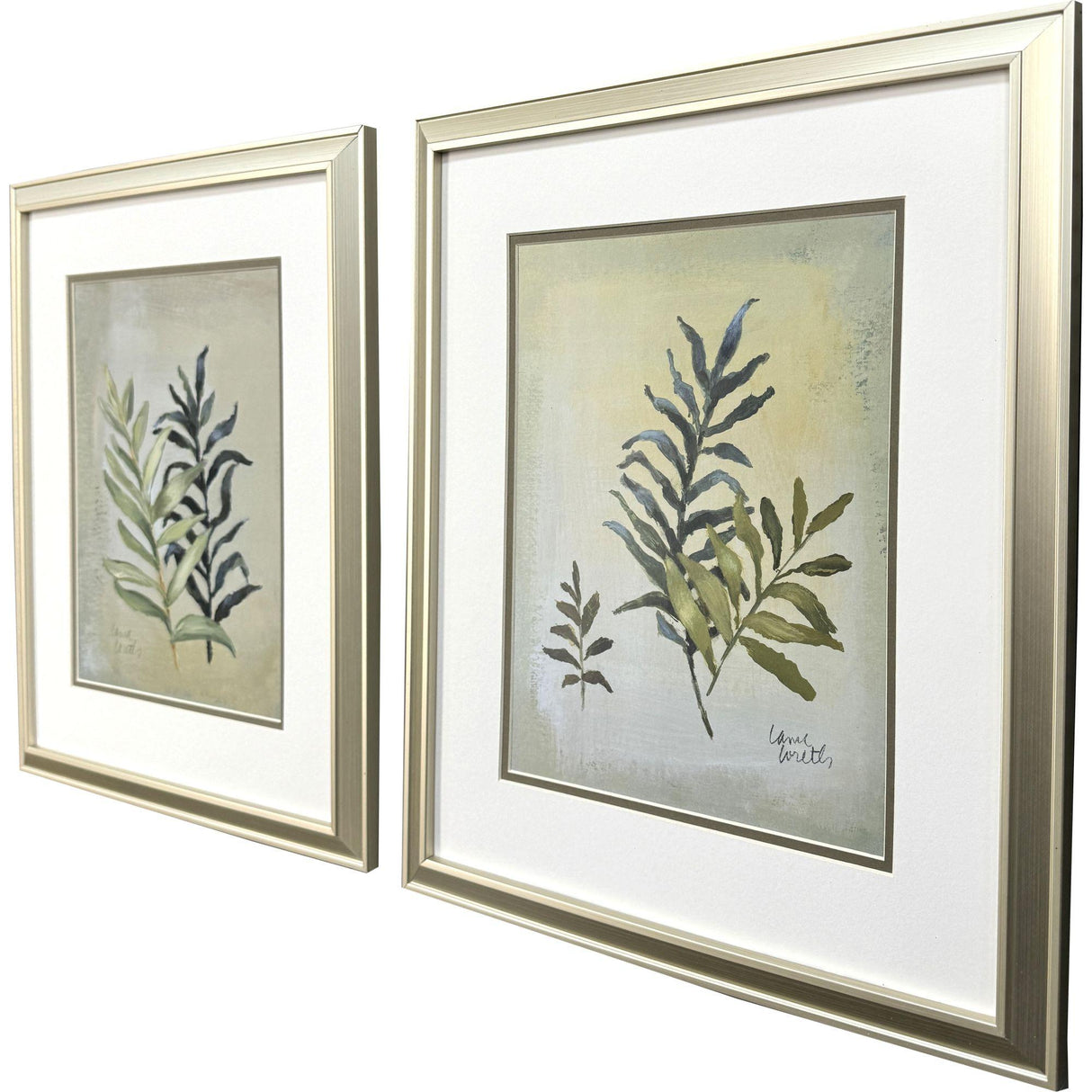 Paragon Ferns Aglow S/2 Green 21 X 18 X 1 Wall Art