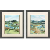 Paragon Abstract Landscape S/2 Green 21 X 18 X 2 Wall Art