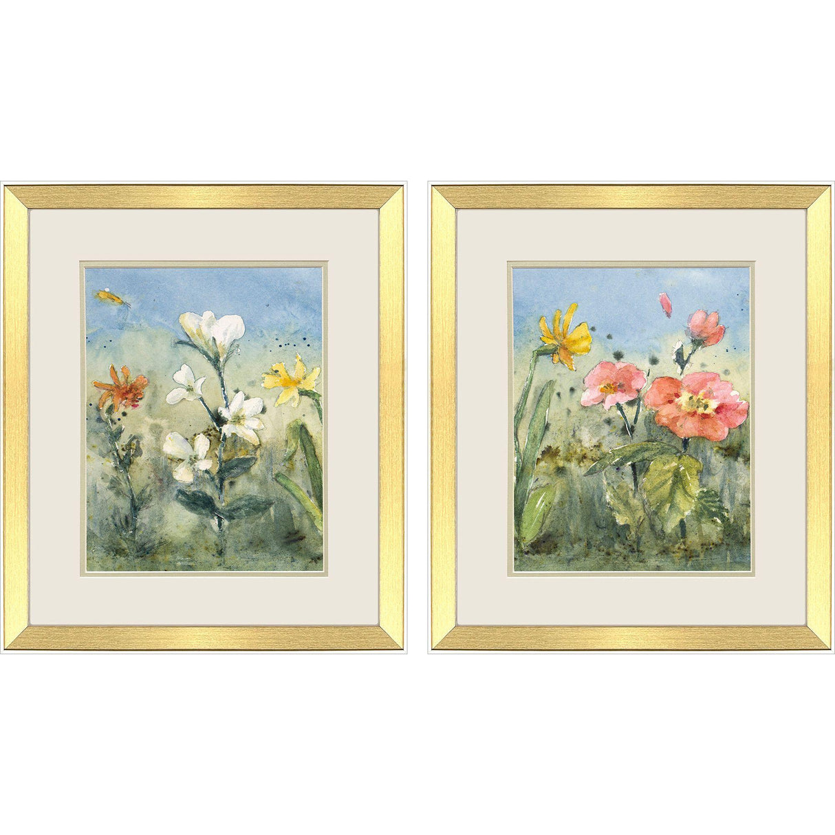 Paragon Summer Wildflowers I S/2 Green 21 X 18 X 2 Wall Art