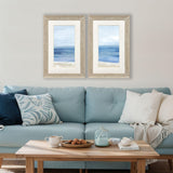 Paragon Beach Landscape S/2 Blue 34 X 22 X 2 Wall Art