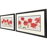 Paragon Anemone Study S/2 Red 20 X 32 X 1 Wall Art