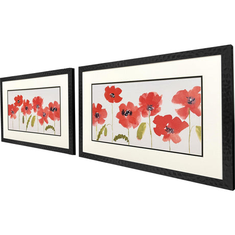 Paragon Anemone Study S/2 Red 20 X 32 X 1 Wall Art