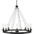 Surya Motovun MTV-004 35"L x 35"W x 32"H Ceiling Light