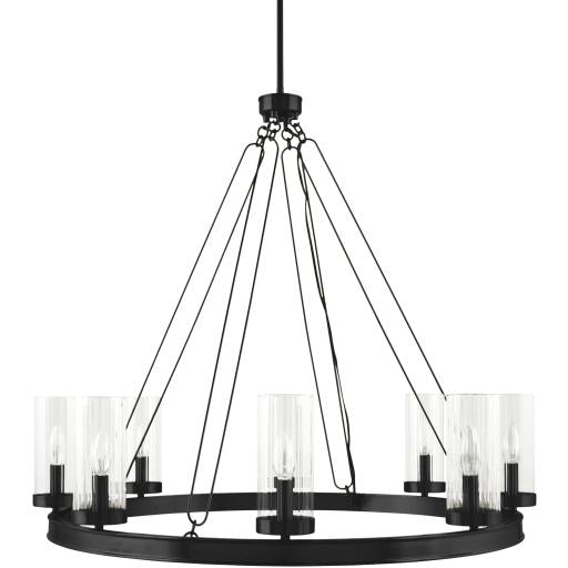 Surya Motovun MTV-004 35"L x 35"W x 32"H Ceiling Light