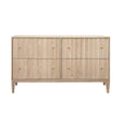 Worlds Away Four Drawer Chest With Fluted Detail In Cerused Oak